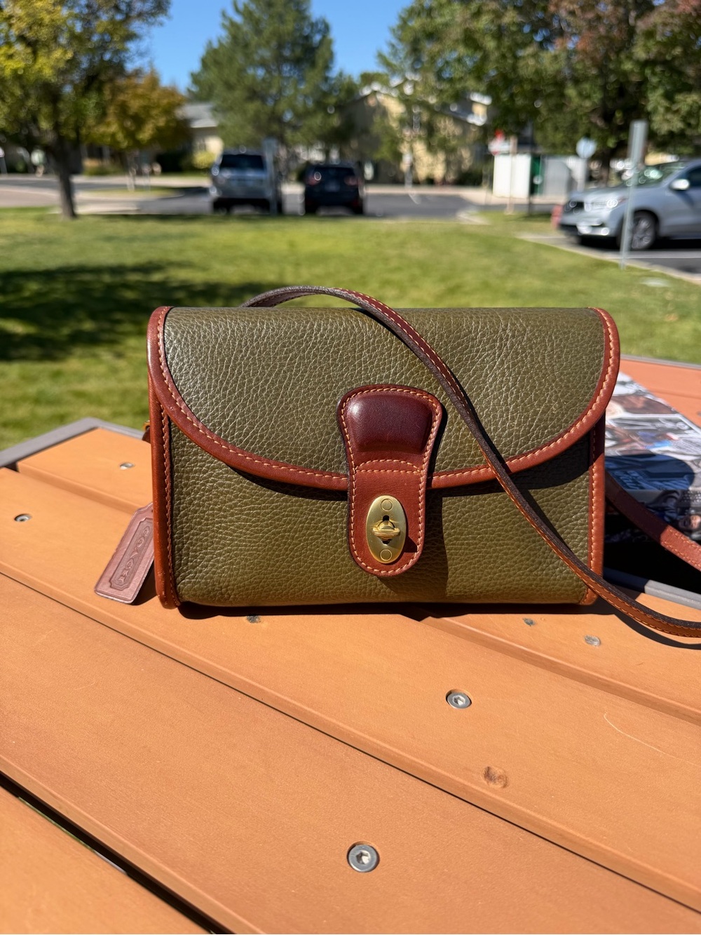Vintage Coach Sheridan Lauren Bag 4234 Leather Crossbody